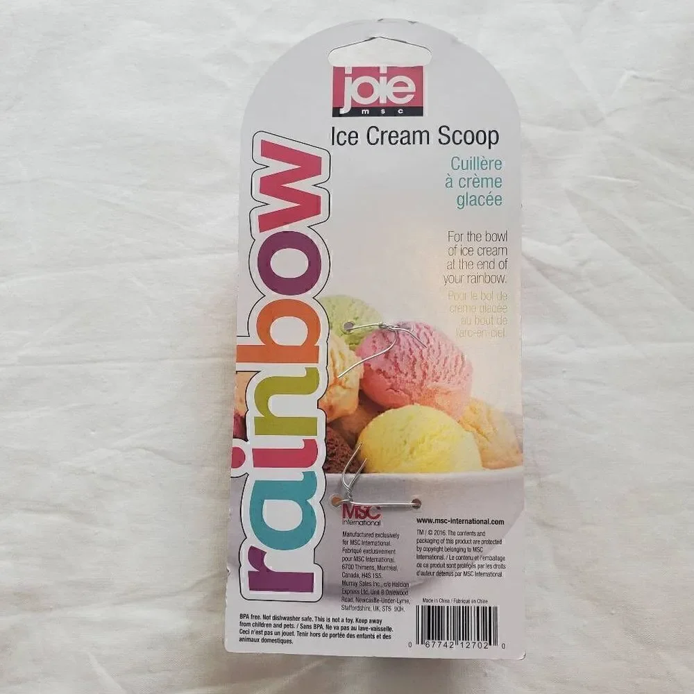 NEW Joie Rainbow Ice Cream Scoop